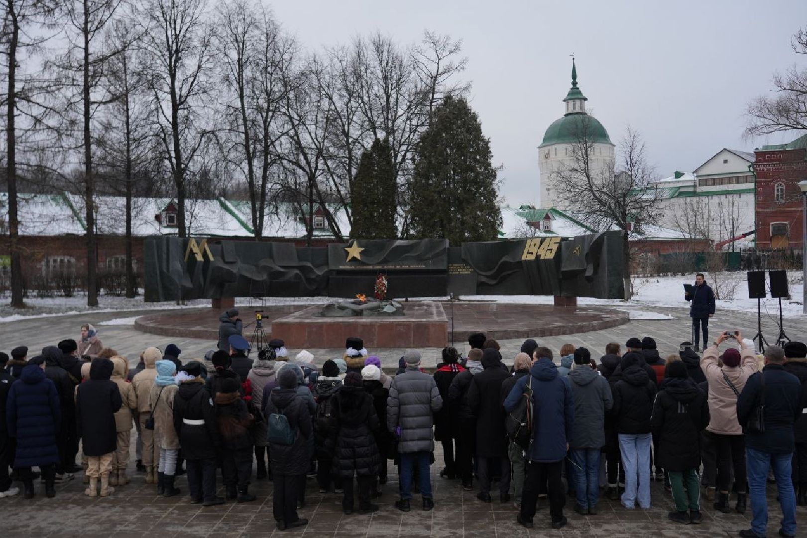 Битва под Москвой, ВОВ, Память, История, Возложение цветов, Волонтеры, Вечный огонь, Сергиев Посад, Сергиево-Посадский городской округ,