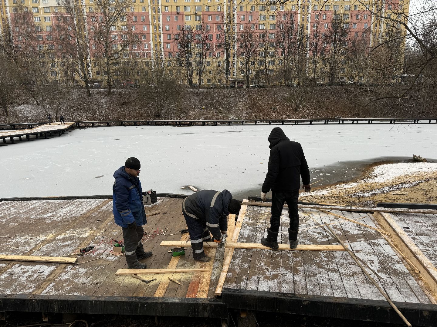 вертикалки, Благоустройство пруда, Тарычевский пруд, Девелоперская компания Брусника, Ревитализация малого тарычевского пруда, жк зеленые аллеи,
