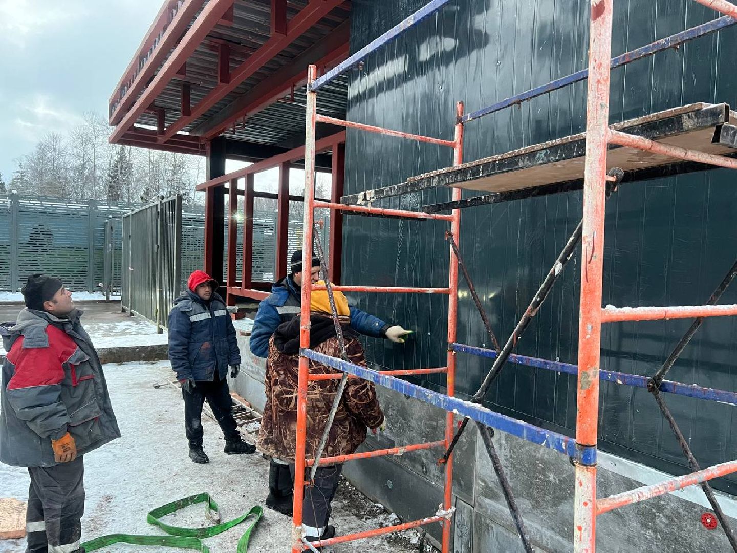 облицовка, кпп, городской округ восход, благоустойство,