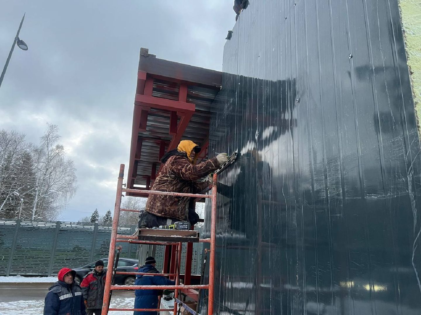 облицовка, кпп, городской округ восход, благоустойство,