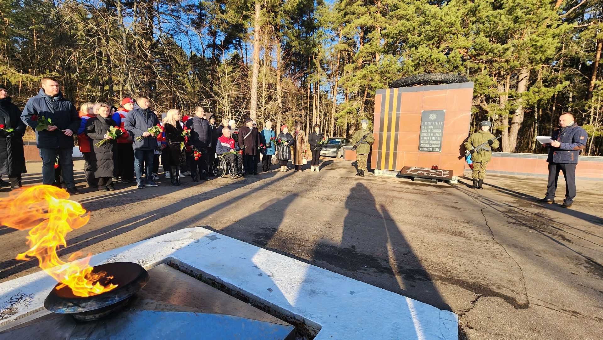 рубеж обороны, протвино, 83 годовщина начала контрнаступления Красной армии, возложение цветов, г о серпухов, волонтеры подмосковья,