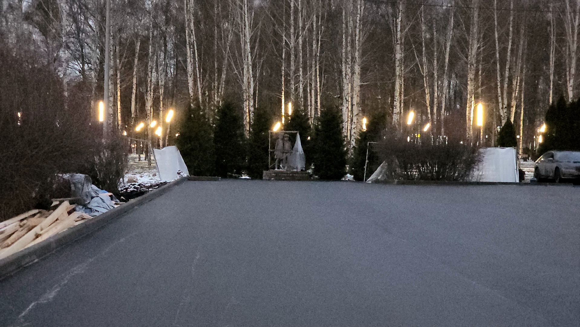 Асфальтирование, Лобня, Благоустройство, Мемориал, вертикалки,
