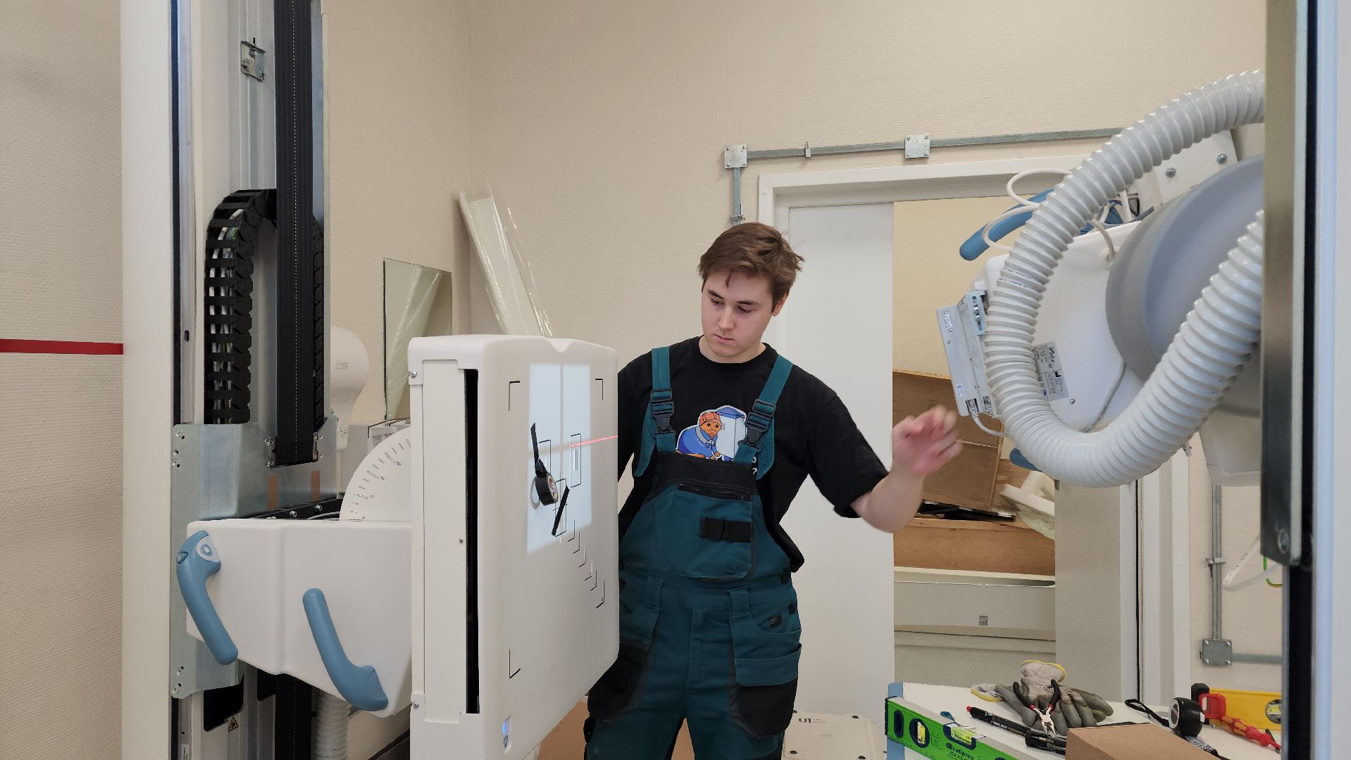 новая поликлиника, Лобня, Строительство, вертикалки,