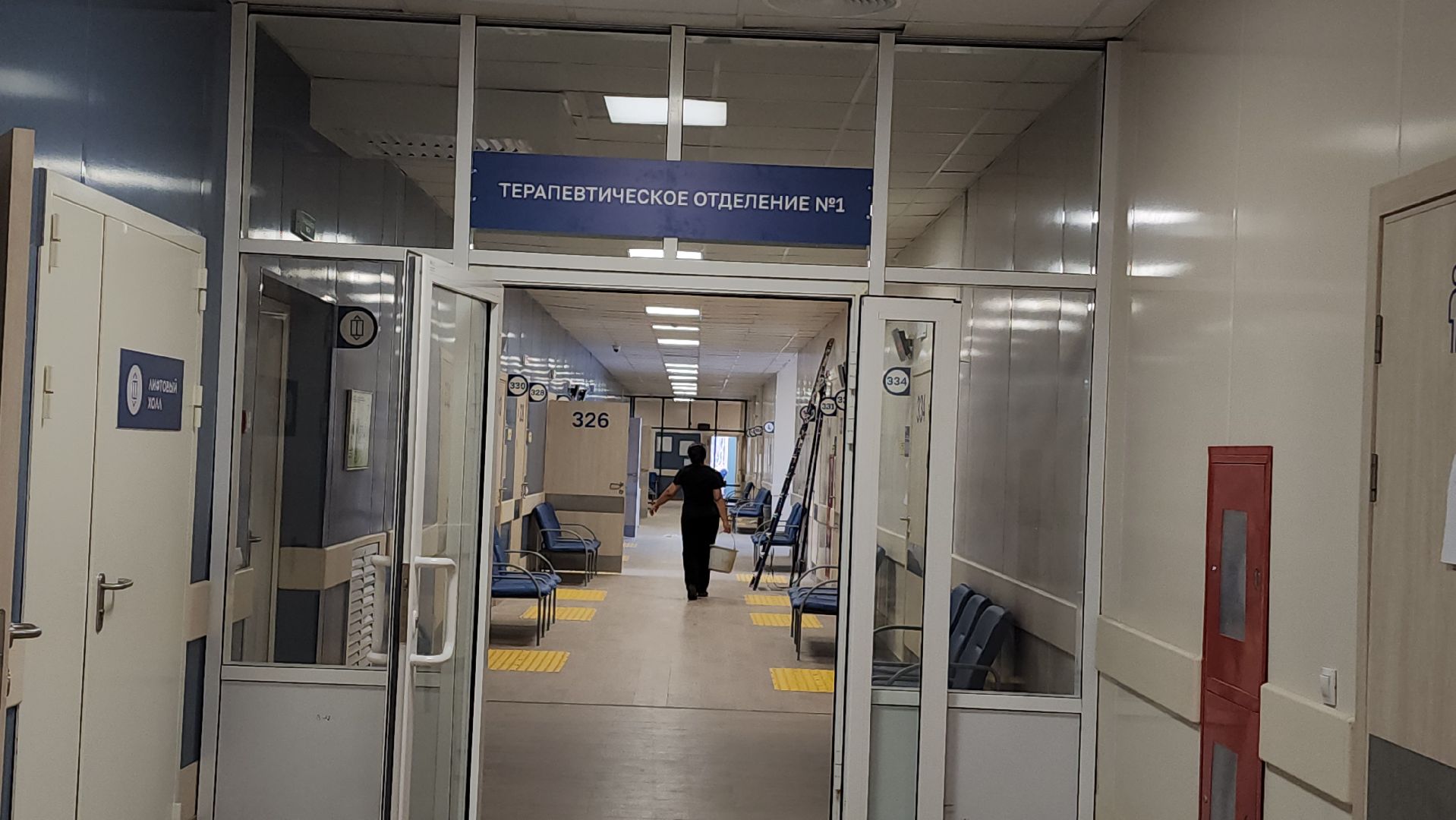 новая поликлиника, Лобня, Строительство, вертикалки,