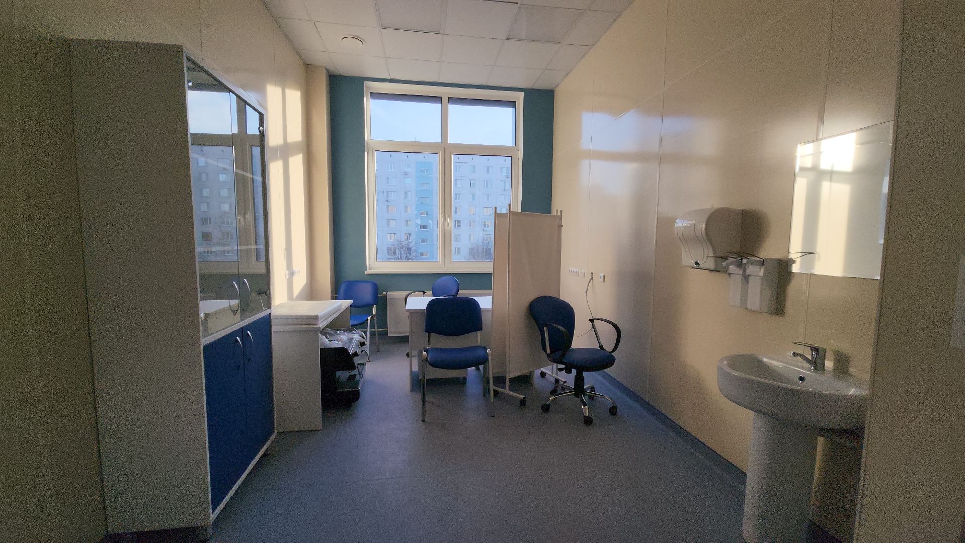 новая поликлиника, Лобня, Строительство, вертикалки,