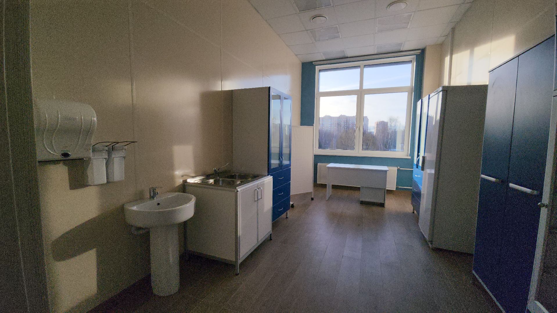 новая поликлиника, Лобня, Строительство, вертикалки,