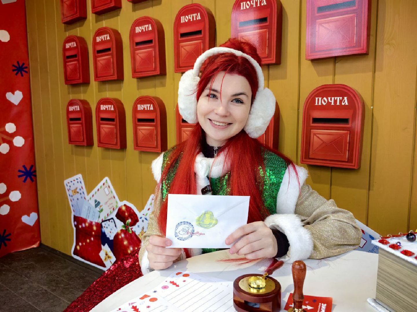 дед мороз, письмо деду морозу, почта, парк, конверт, великий устюг, вертикалки,