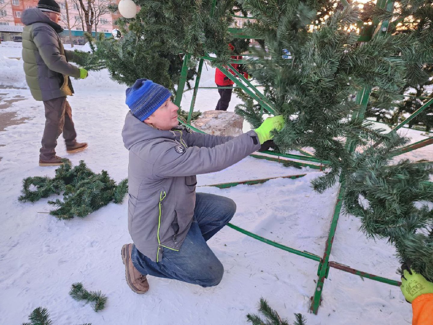 можайск, можайский городской округ, подмосковье, новый год, благоустройство, украшение округа, новогоднее оформление, новогодние елки, праздник, новогодние каникулы, вертикалки,