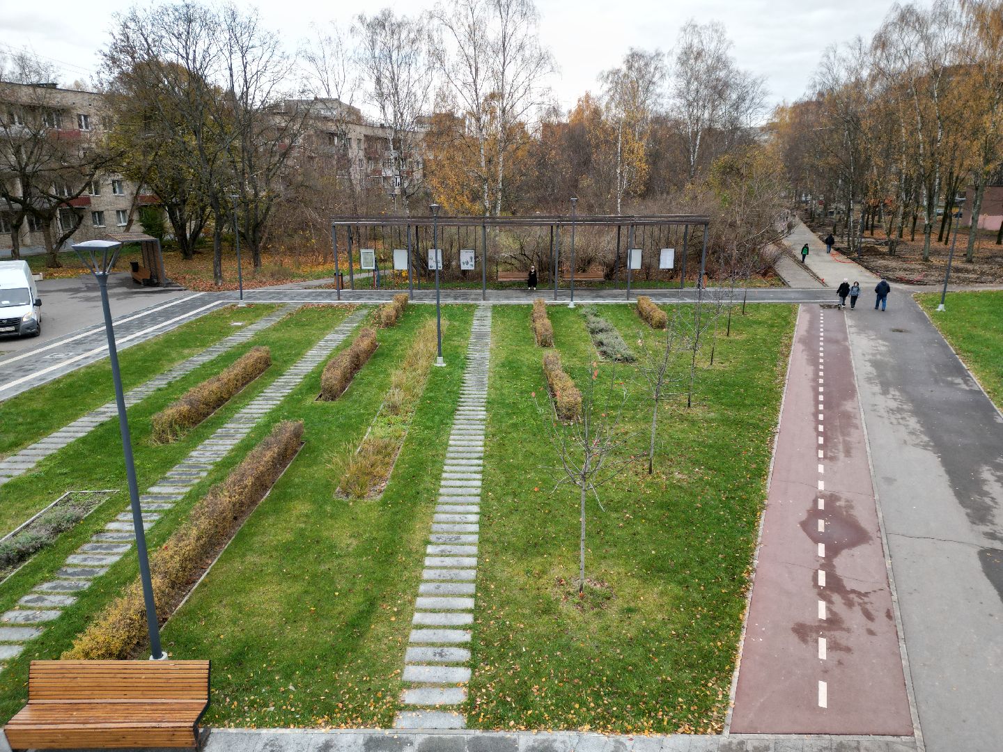 видео с коптера, черноголовка, благоустройство,