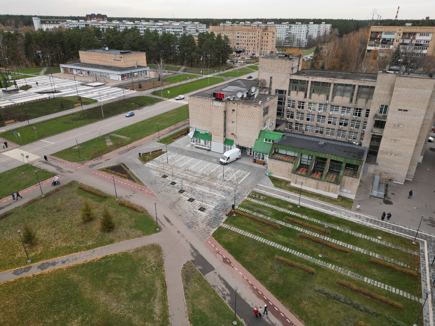 видео с коптера, черноголовка, благоустройство,