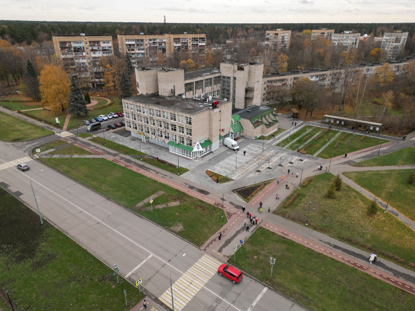 видео с коптера, черноголовка, благоустройство,