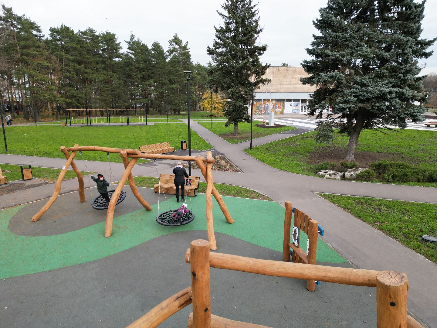 видео с коптера, черноголовка, благоустройство,