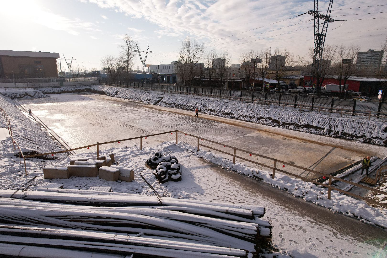 видео с коптера, реутов, спорт, стадион,