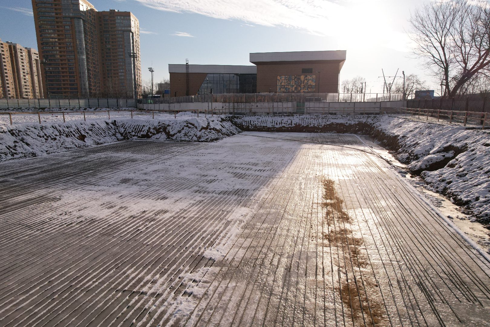 видео с коптера, реутов, спорт, стадион,