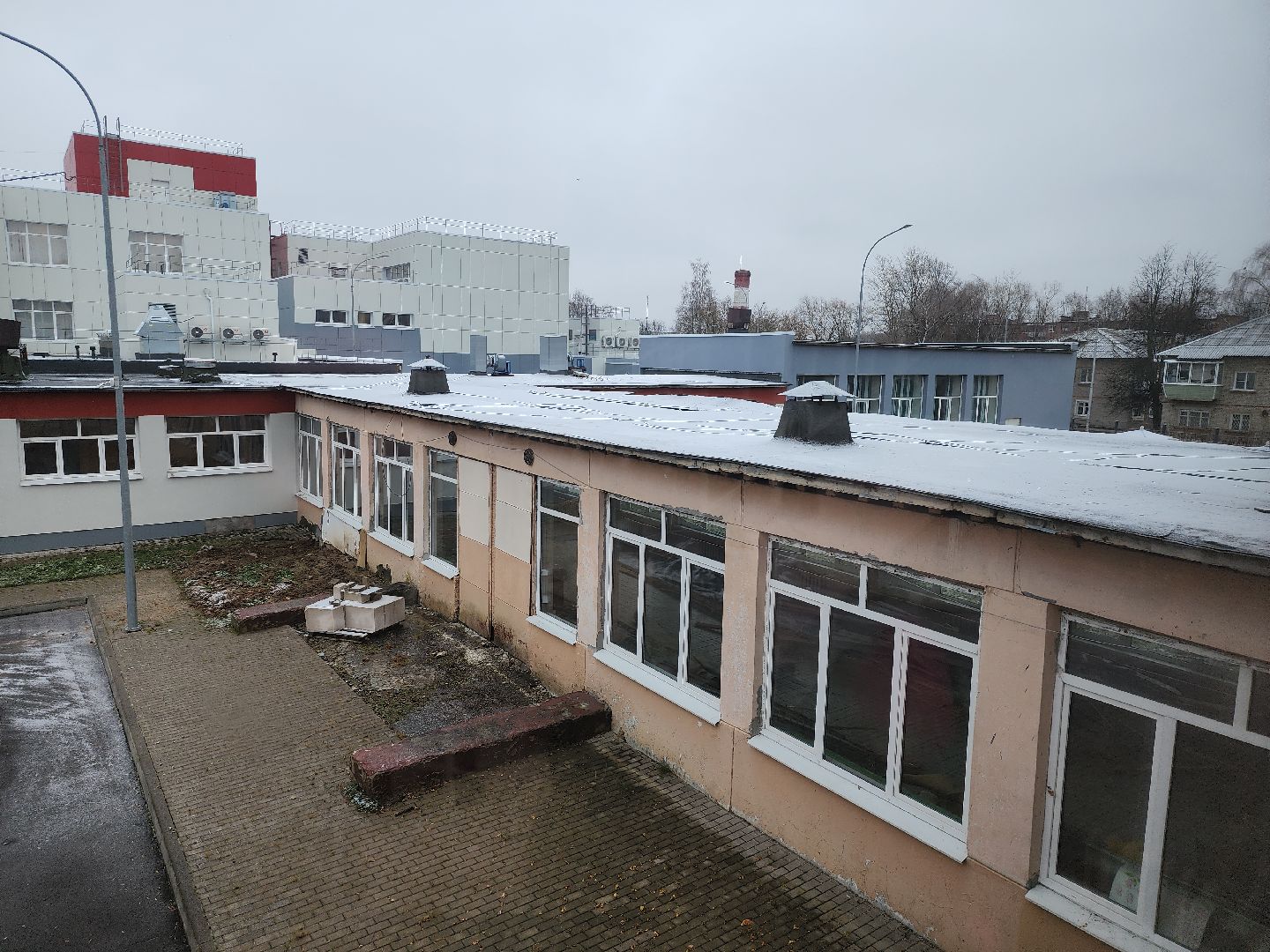 серпухов, подмосковье, капремонт школы, президентская программа, фасад, вертикалки,