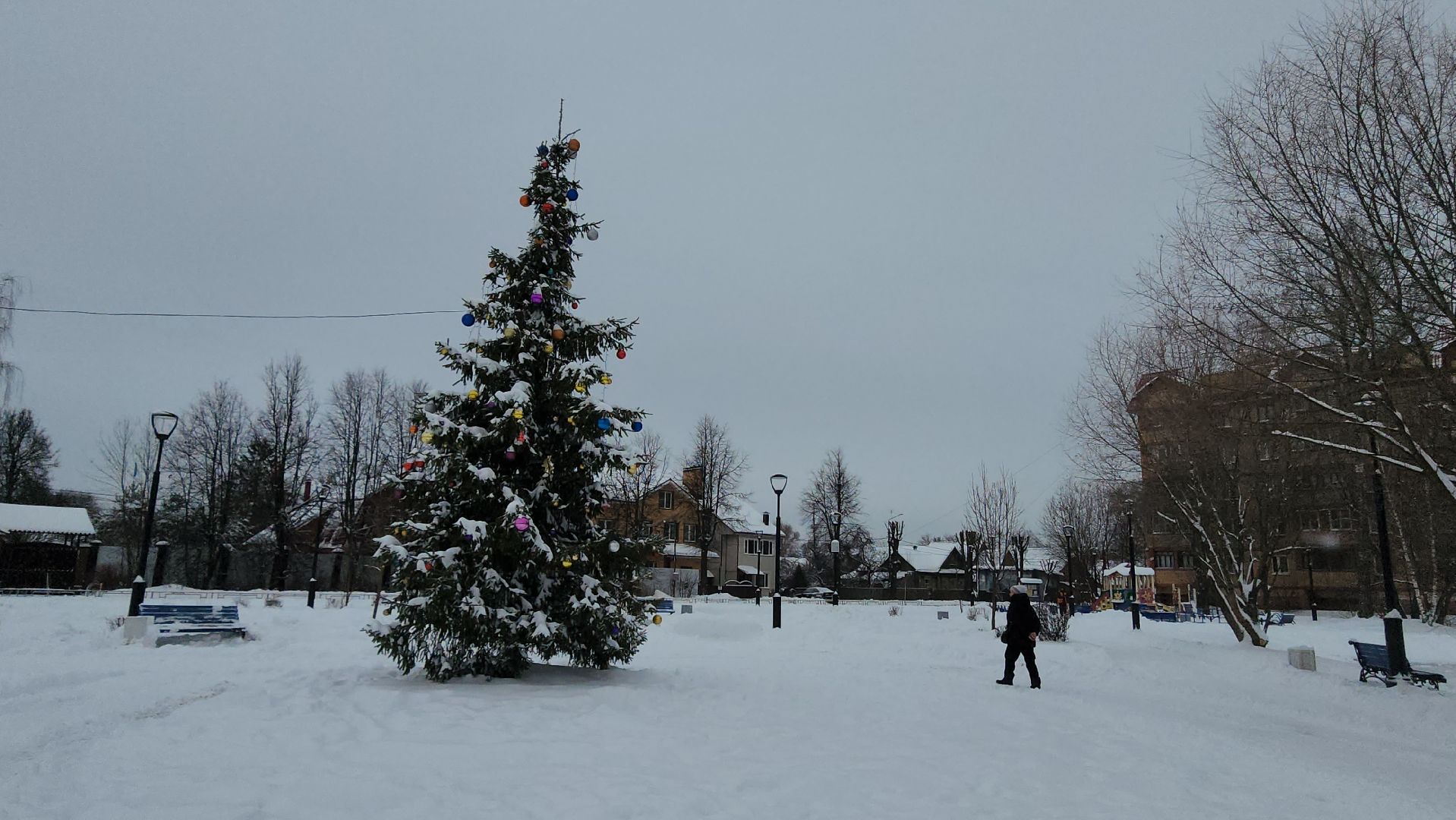 Елка, Новый год, благоустройство, Истра, вертикалки,