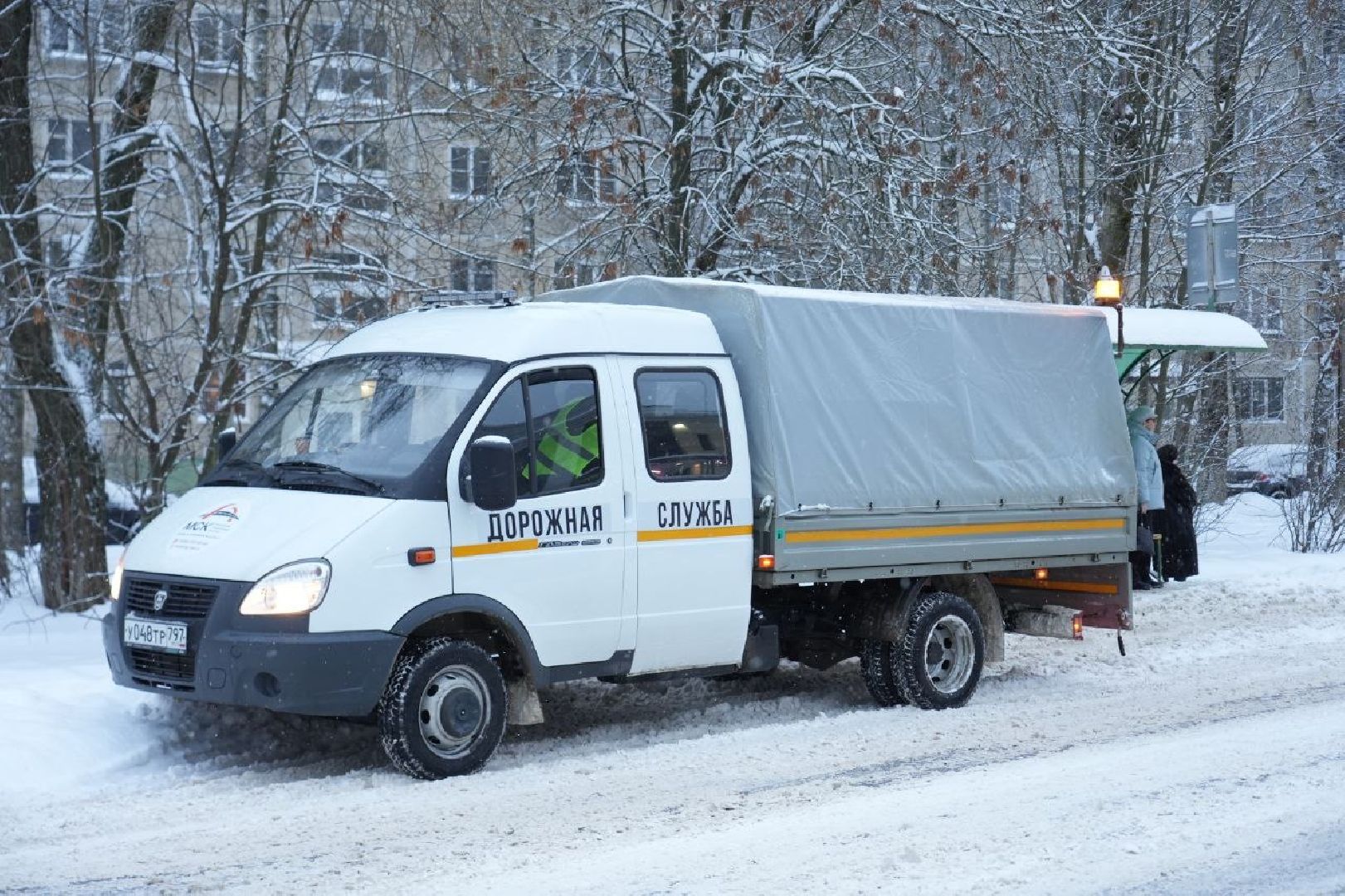 ЖКХ, Снегопад, Коммунальные службы, Сергиев Посад, Сергиево-Посадский городской округ, Зима, вертикалки,