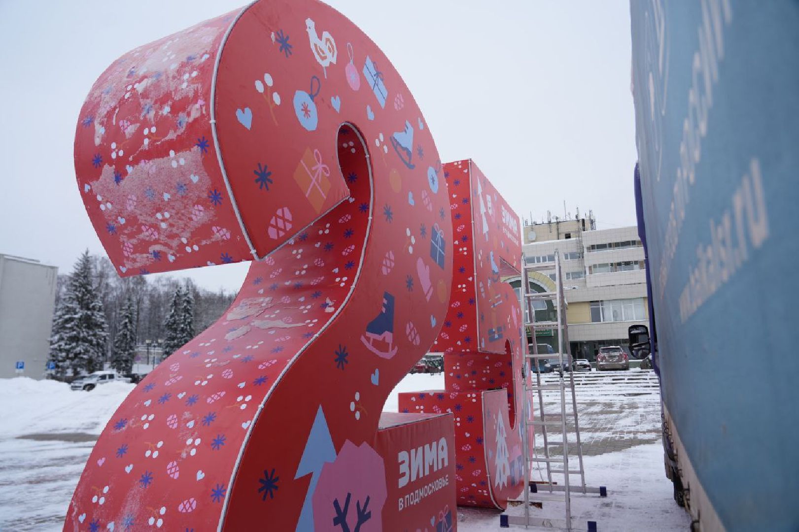 Новый год, Благоустройство, Украшение, Елка, Сергиев Посад, Сергиево-Посадский городской округ, вертикалки,