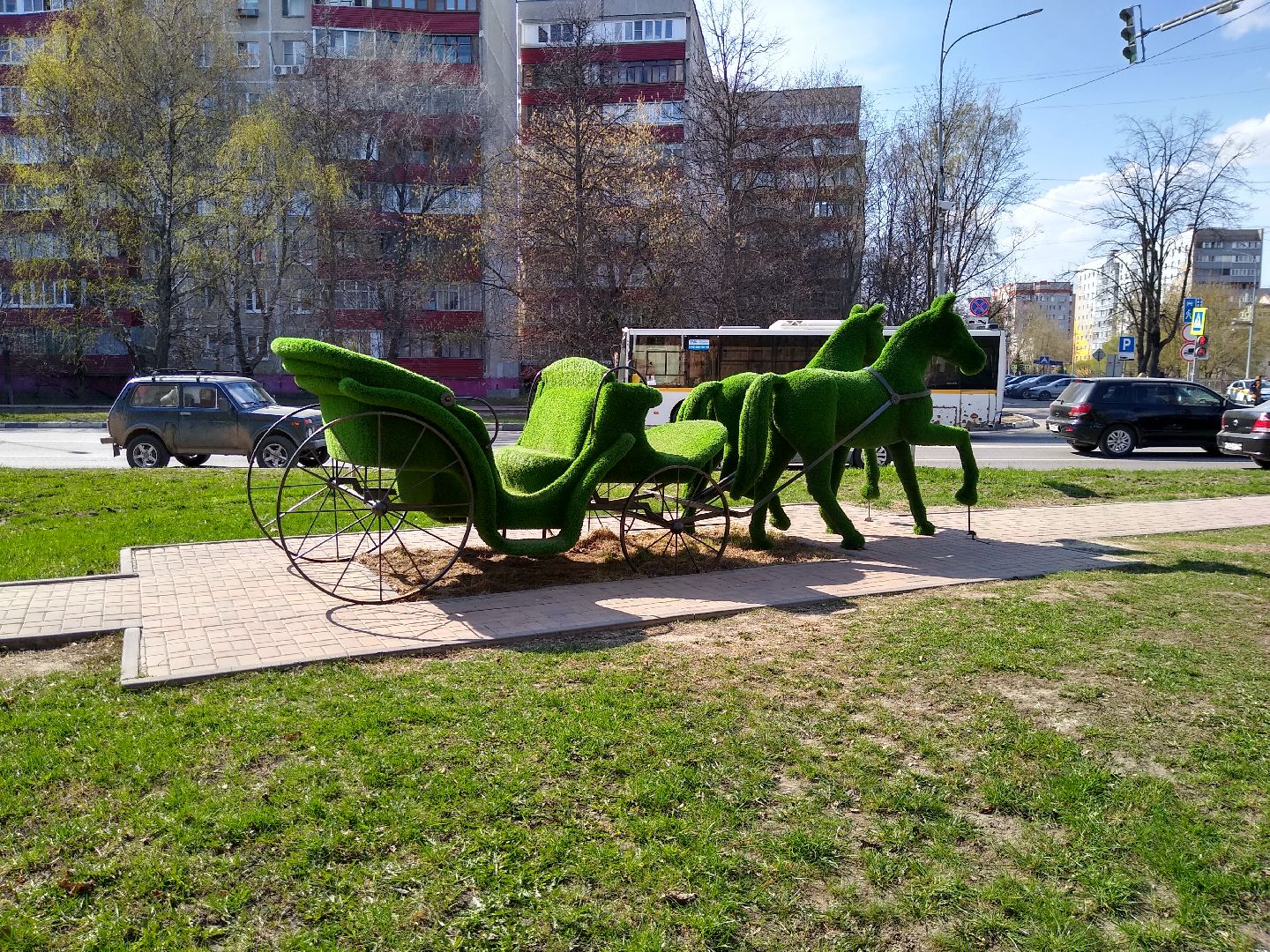 Раменское, благоустройство, топиарии