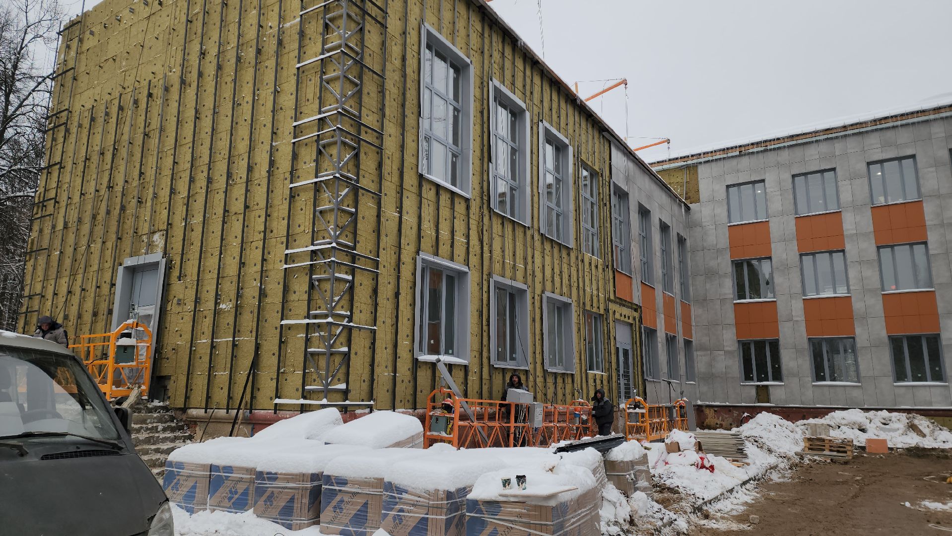 ремонт школы, Лобня, вертикалки,