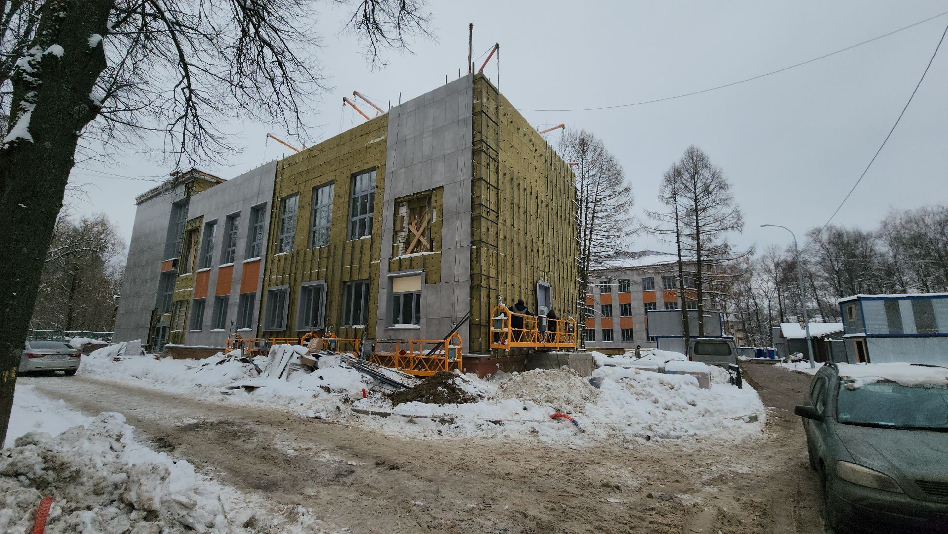 ремонт школы, Лобня, вертикалки,