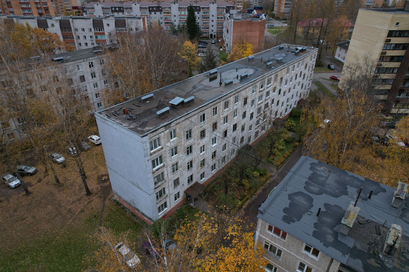 видео с коптера, дубна, расселение аварийного жилья,