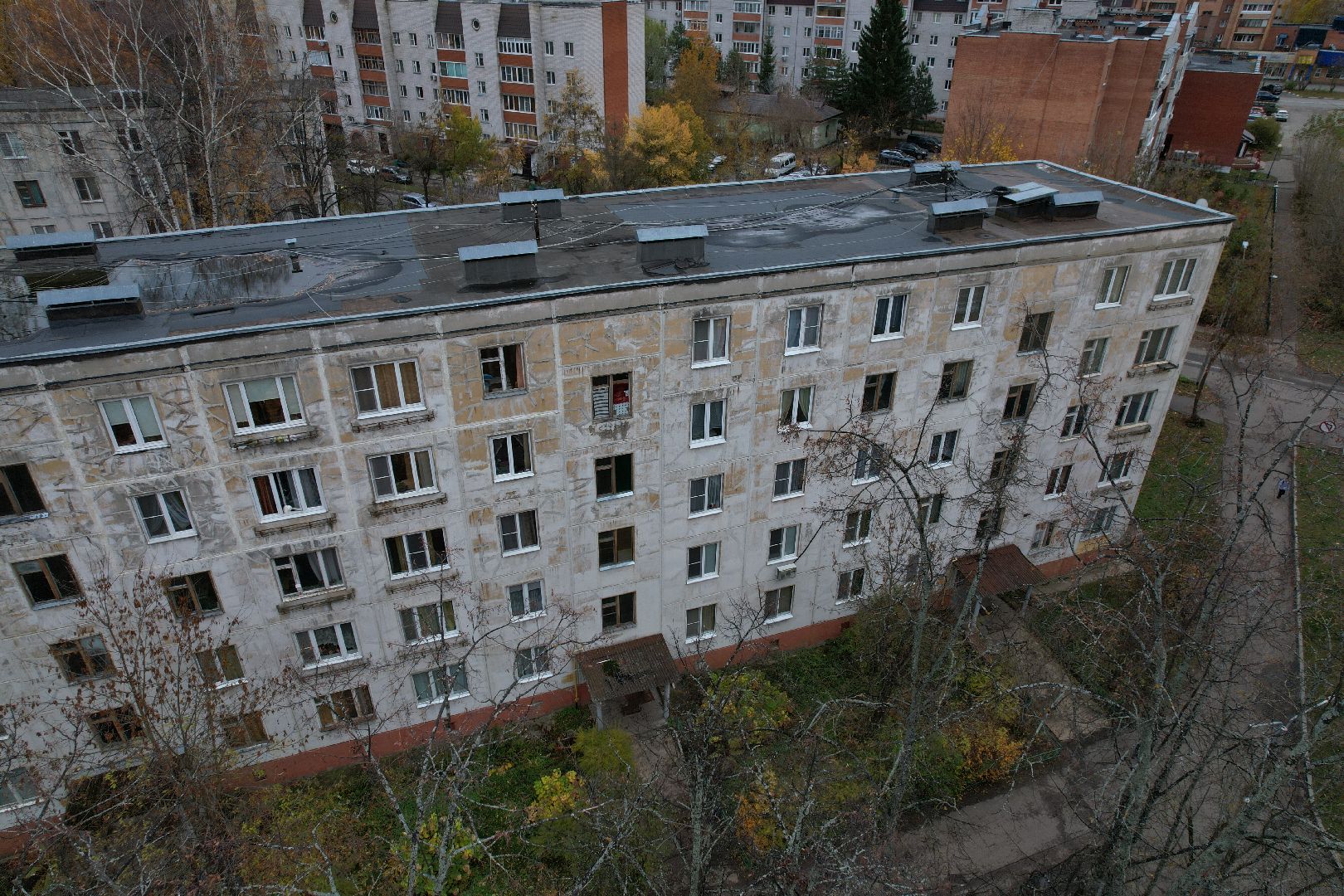 видео с коптера, дубна, расселение аварийного жилья,