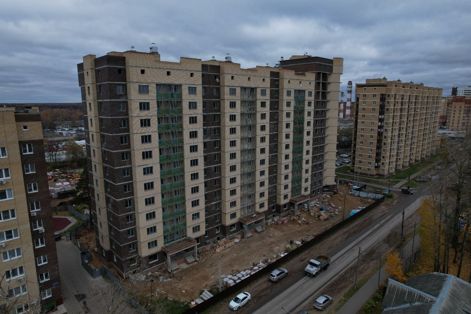 видео с коптера, дубна, расселение аварийного жилья,