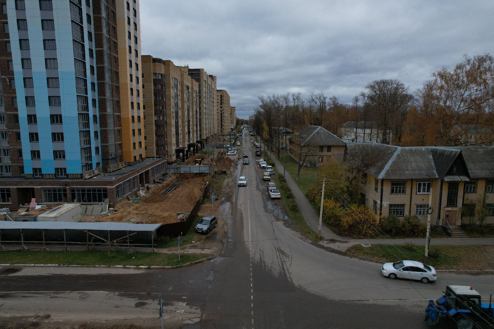 видео с коптера, дубна, расселение аварийного жилья,