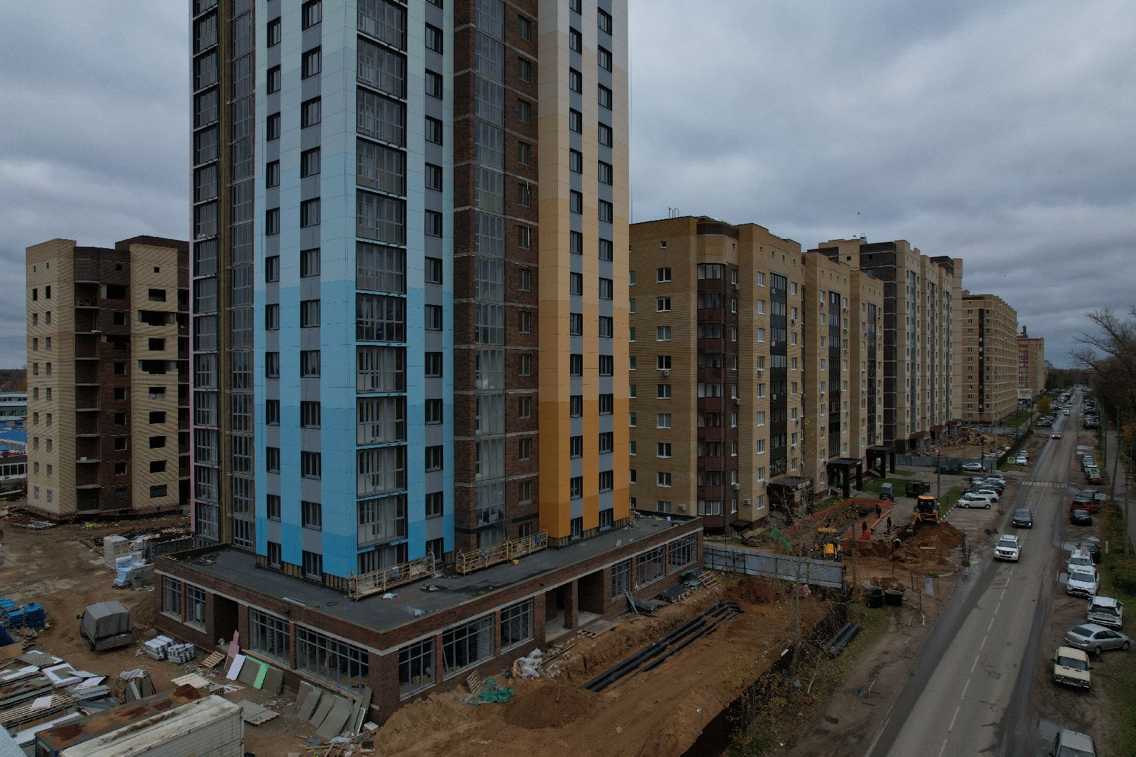 видео с коптера, дубна, расселение аварийного жилья,