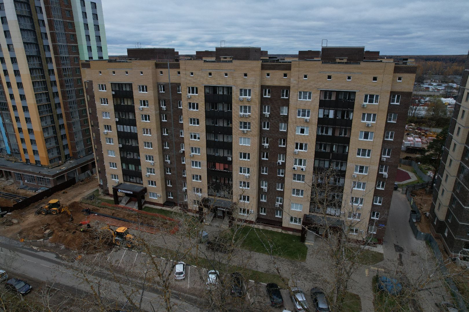 видео с коптера, дубна, расселение аварийного жилья,