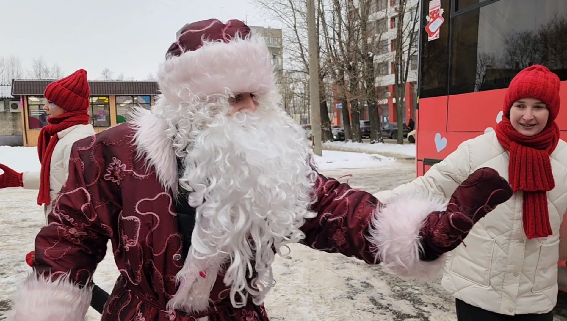 вертикалка, автобус, зима в подмосковье,