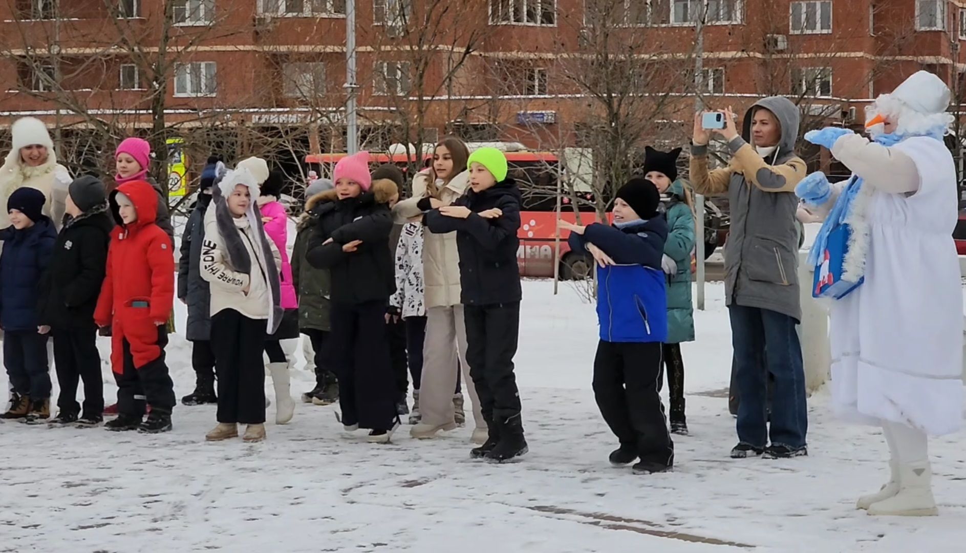вертикалка, автобус, зима в подмосковье,