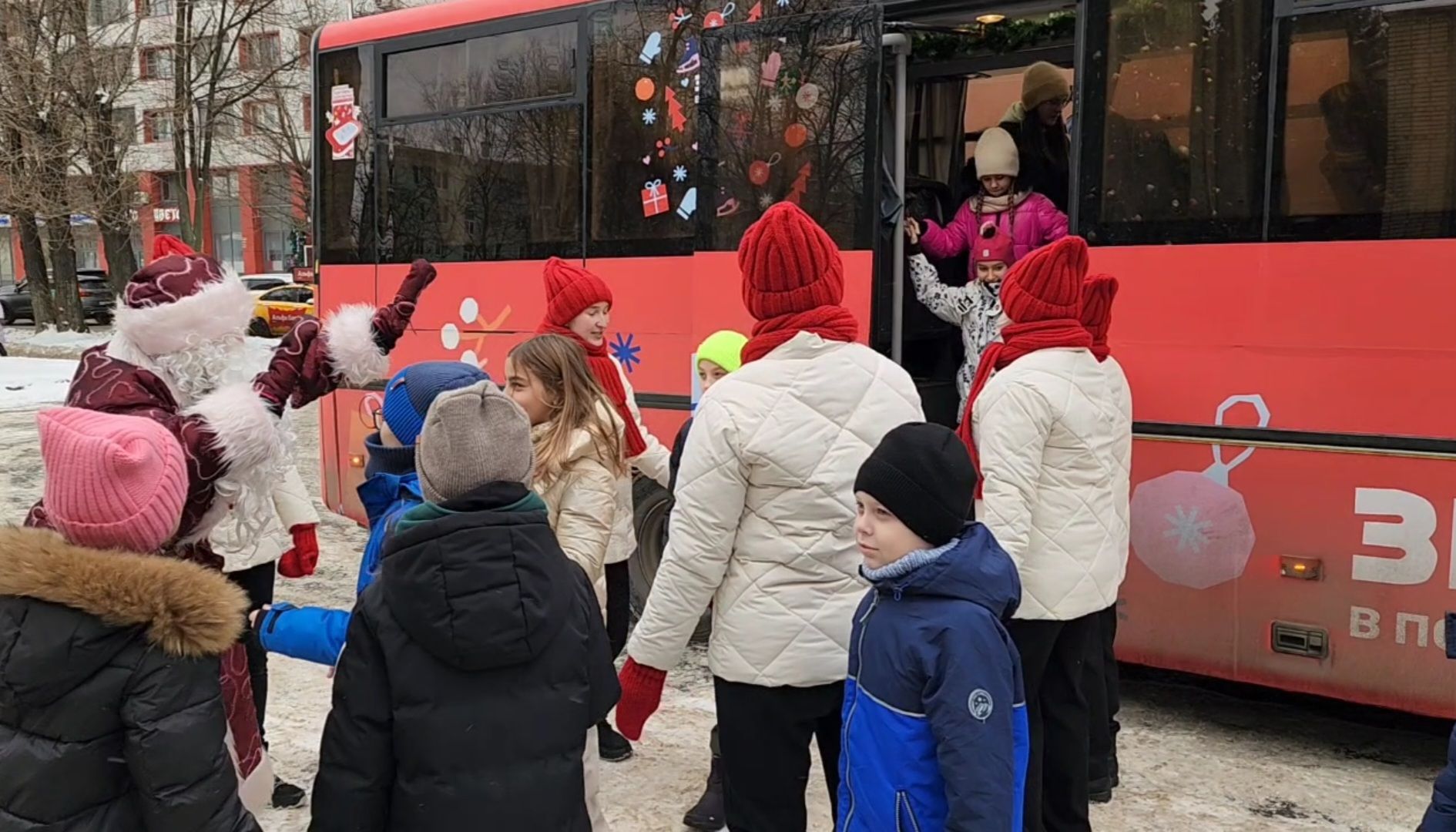 вертикалка, автобус, зима в подмосковье,