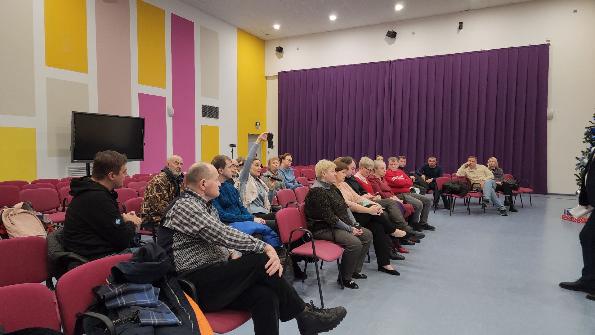 встреча администрации с жителями, лес, парк, лесопарк, кучино, кучинский лесопарк, строительство, благоустройство, благоустройство лесопарка, выездная администрация,