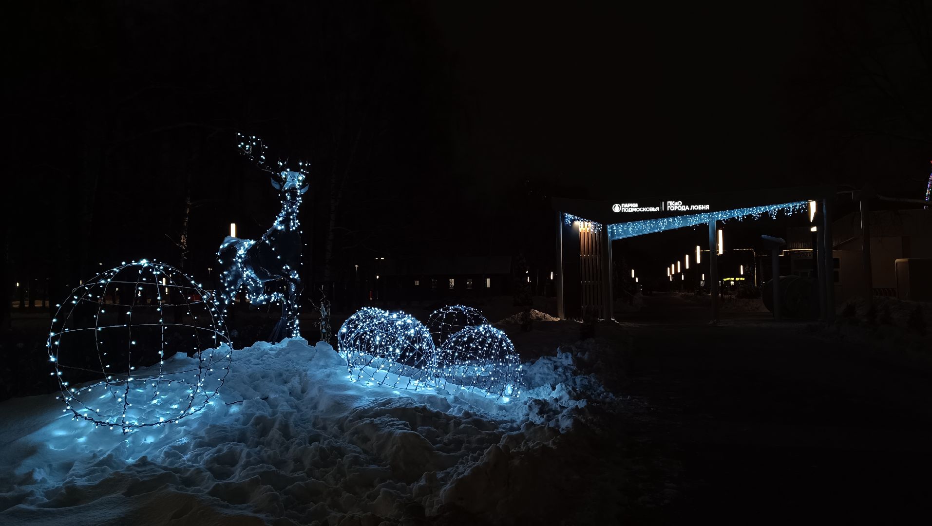 украшение города, новый год, лобня, вертикалки,