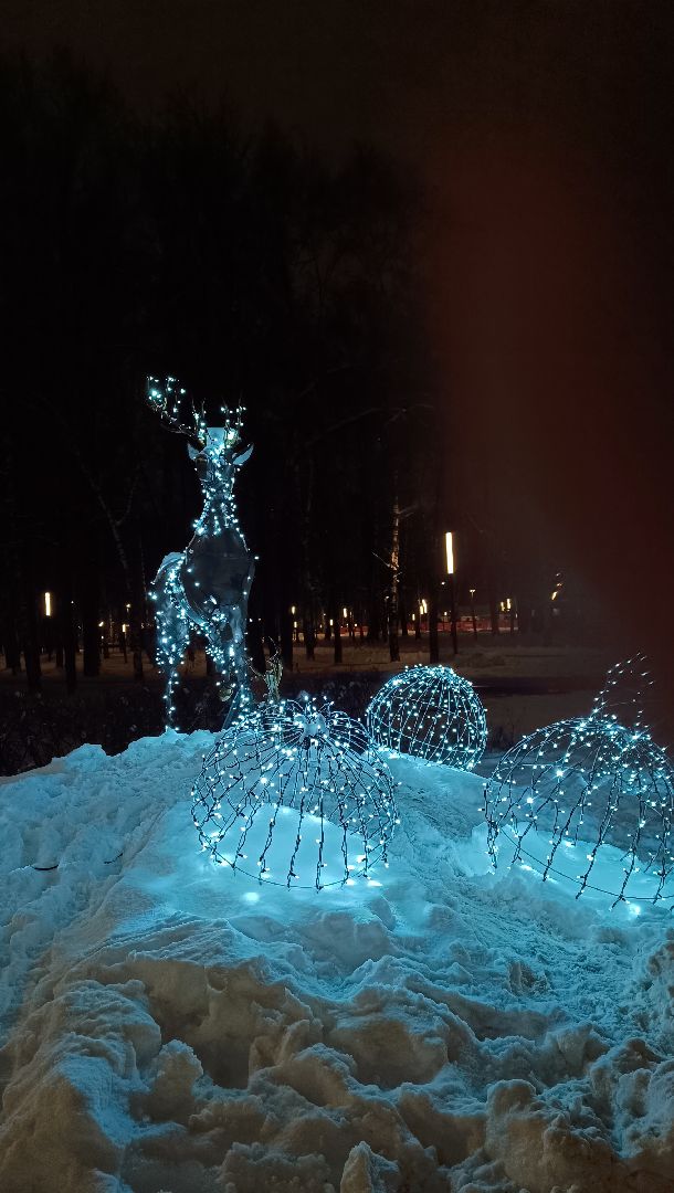 украшение города, новый год, лобня, вертикалки,