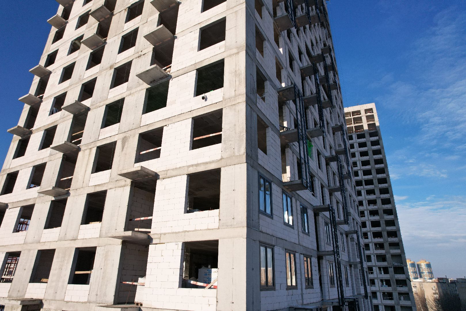 видео с коптера, строительство, реутов, жилой дом,