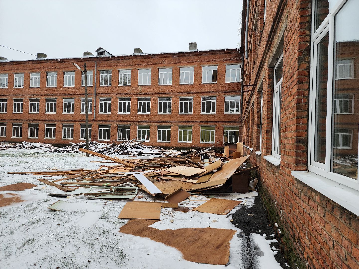 серпухов, школа 6, капитальный ремонт, демонтаж, образование, вертикалки,