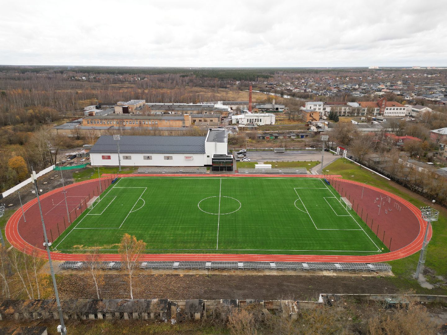 видео с коптера, ногинск, стадион, строительство, реконструкция,