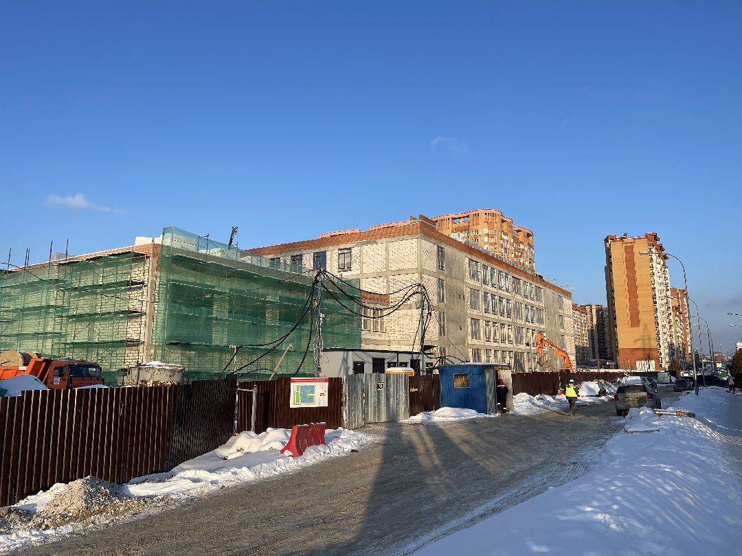 школа, строительство, гусарская баллада, фасад, инфраструктура, образование, образовательный кластер, Одинцово