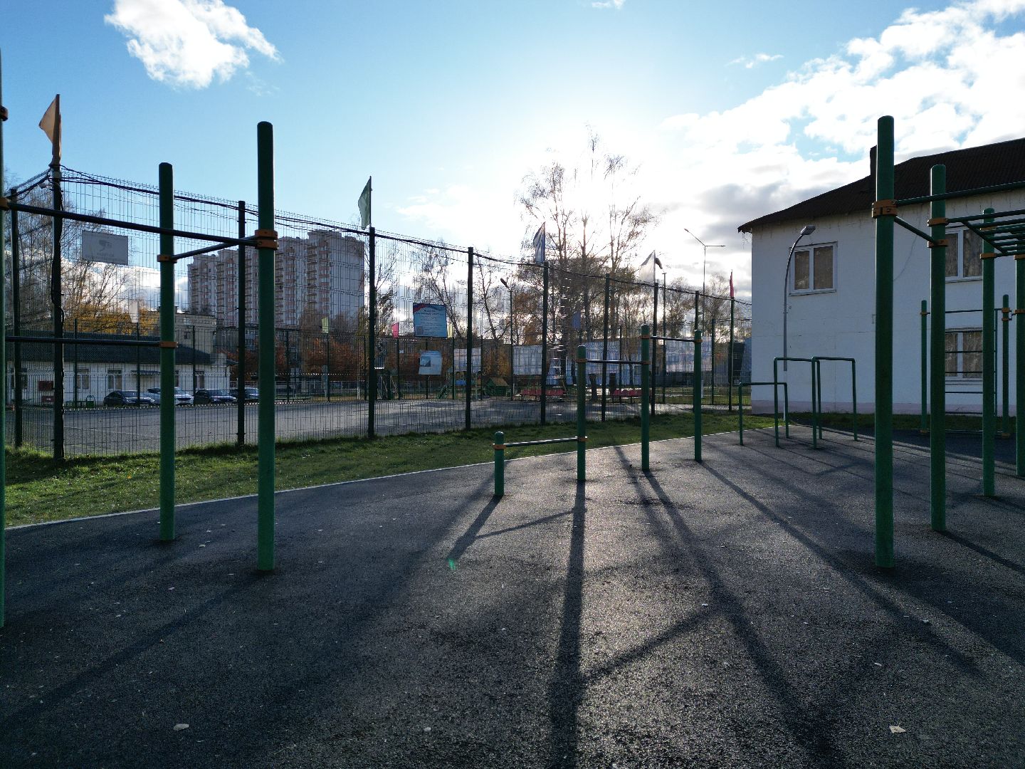 видео с коптера, старая купавна, стадион, реконструкция, строительство,