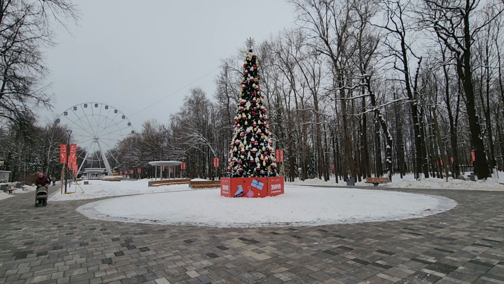 парки, ель, гирлянда, новый год, вертикалки,