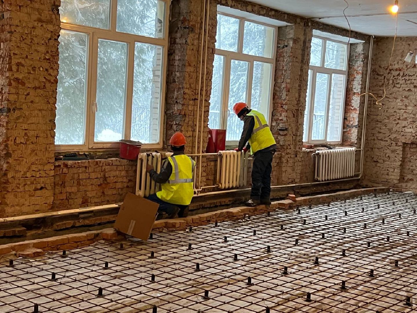 школа, капитальный ремонт, городской округ восход, стяжка пола, вертикалки,