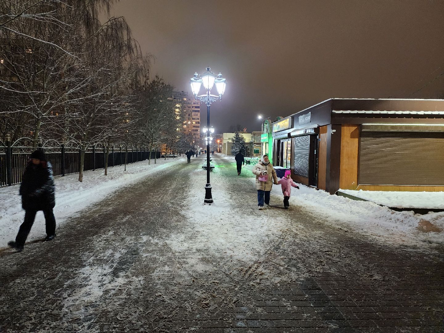 раменское, жкх, уличное освещение на школьном бульваре, вертикалка,