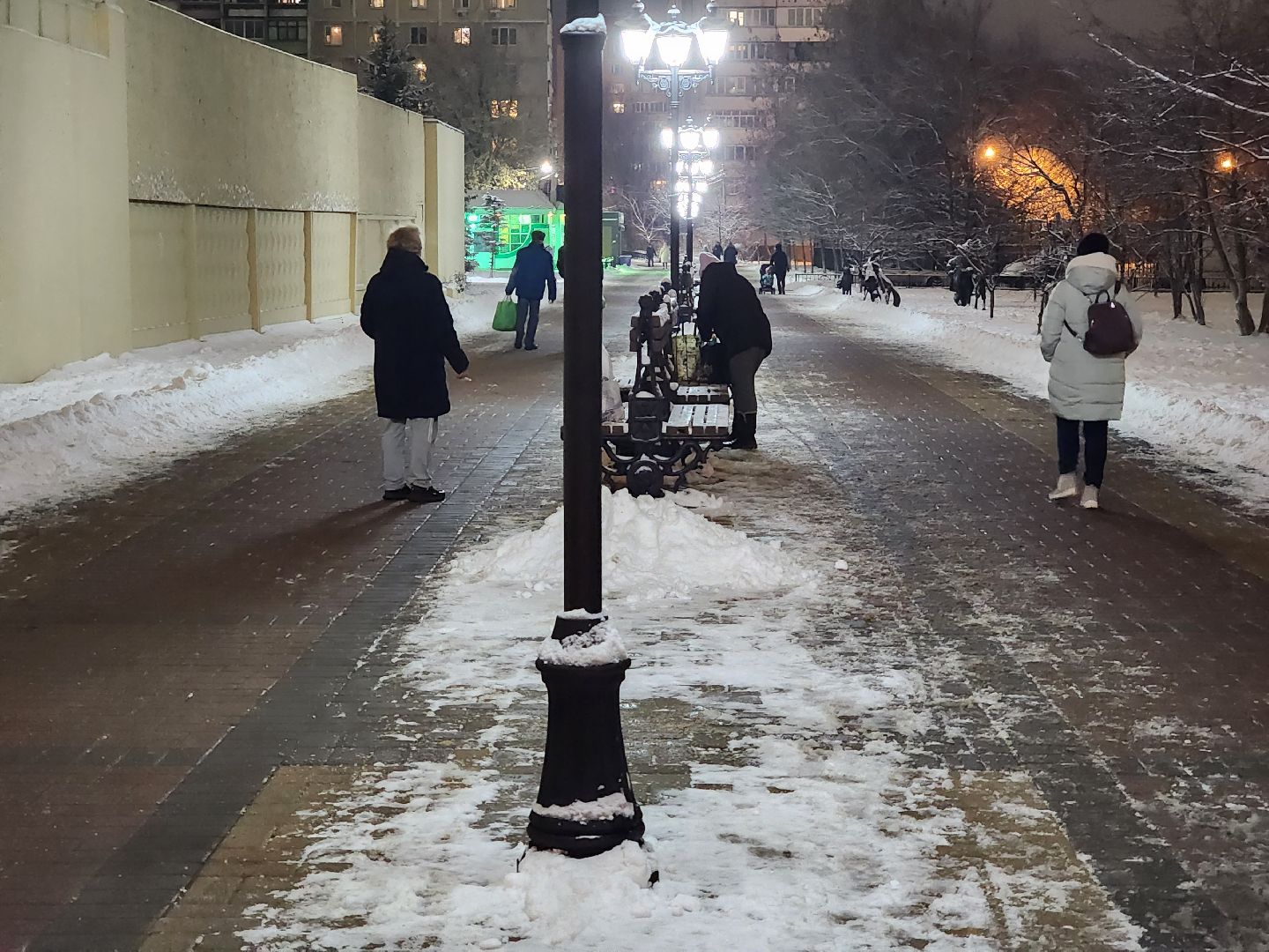 раменское, жкх, уличное освещение на школьном бульваре, вертикалка,