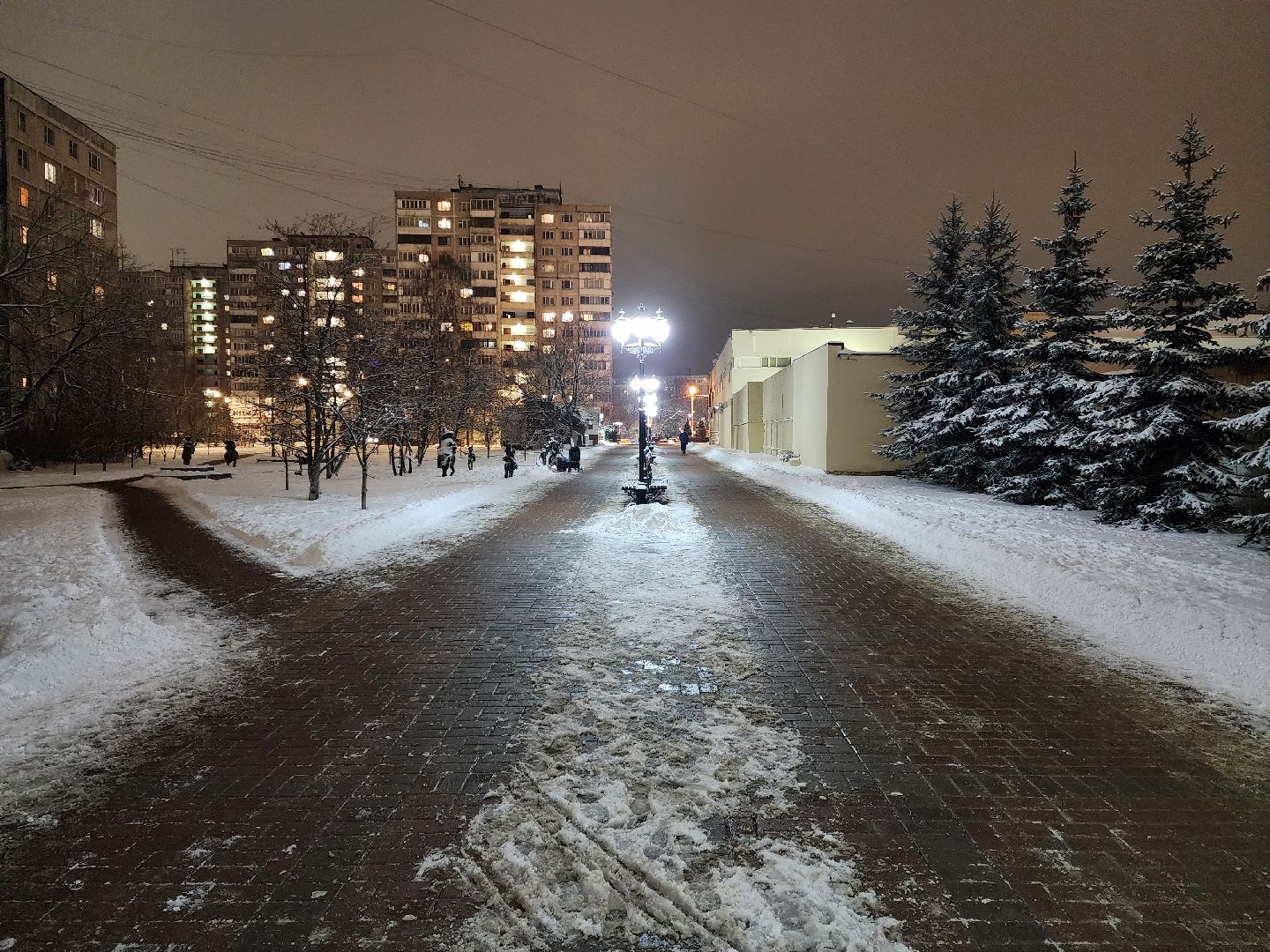 раменское, жкх, уличное освещение на школьном бульваре, вертикалка,