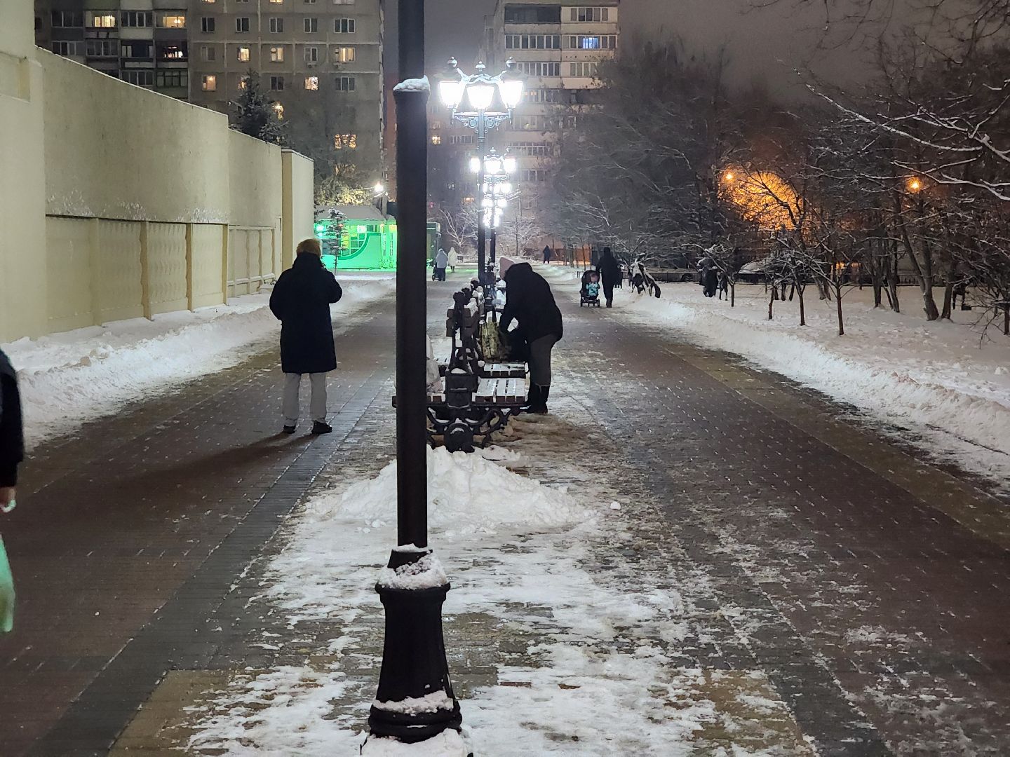 раменское, жкх, уличное освещение на школьном бульваре, вертикалка,
