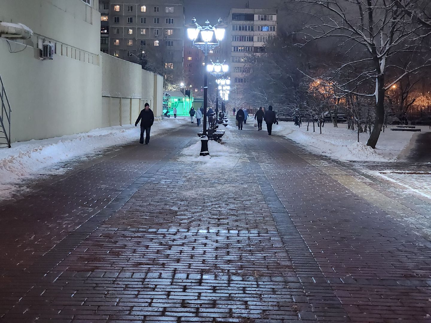 раменское, жкх, уличное освещение на школьном бульваре, вертикалка,