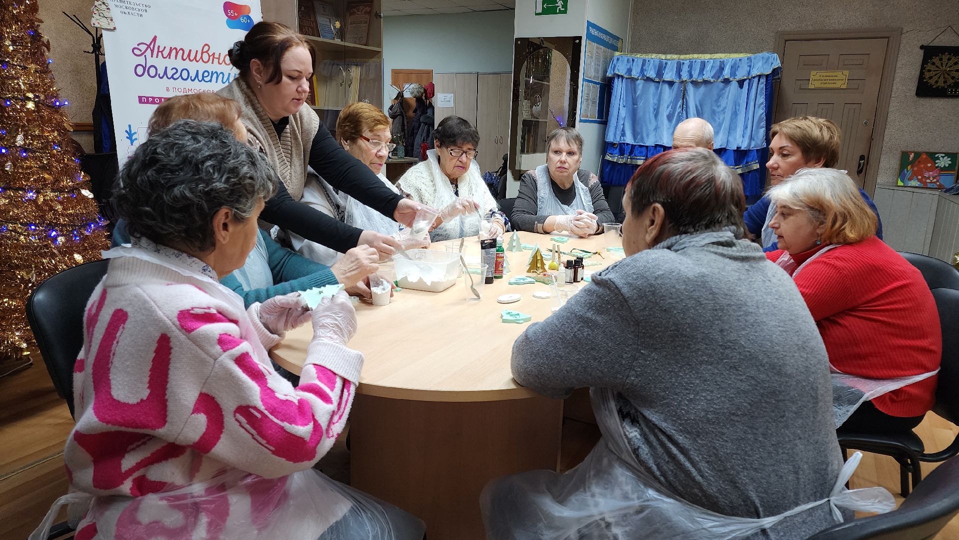 кашира, активное долголетие, творчество, елочные игрушки, гипс, вертикалки,